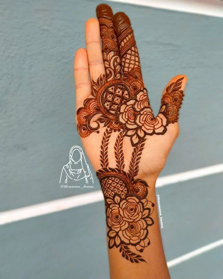 front hand stylish front hand simple mehndi design Archives - MehndiKart-sonthuy.vn